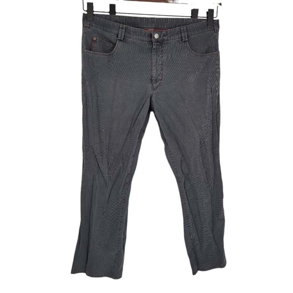 Meyer Hosen Mens German 56 US 38 gray corduroy trousers Diego model